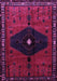 Machine Washable Persian Purple Traditional Area Rugs, wshtr637pur