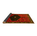 Sideview of Persian Yellow Traditional Rug, tr637yw