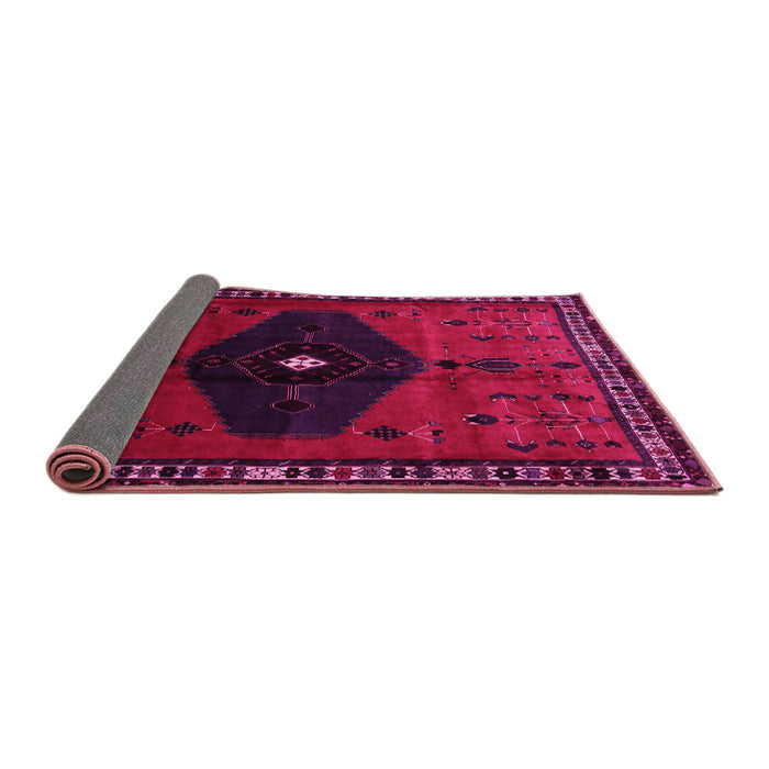 Sideview of Persian Pink Traditional Rug, tr637pnk