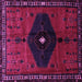 Square Persian Purple Traditional Rug, tr637pur