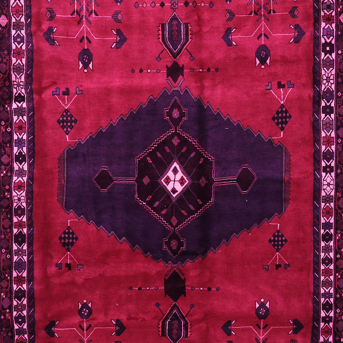 Machine Washable Persian Pink Traditional Rug, wshtr637pnk