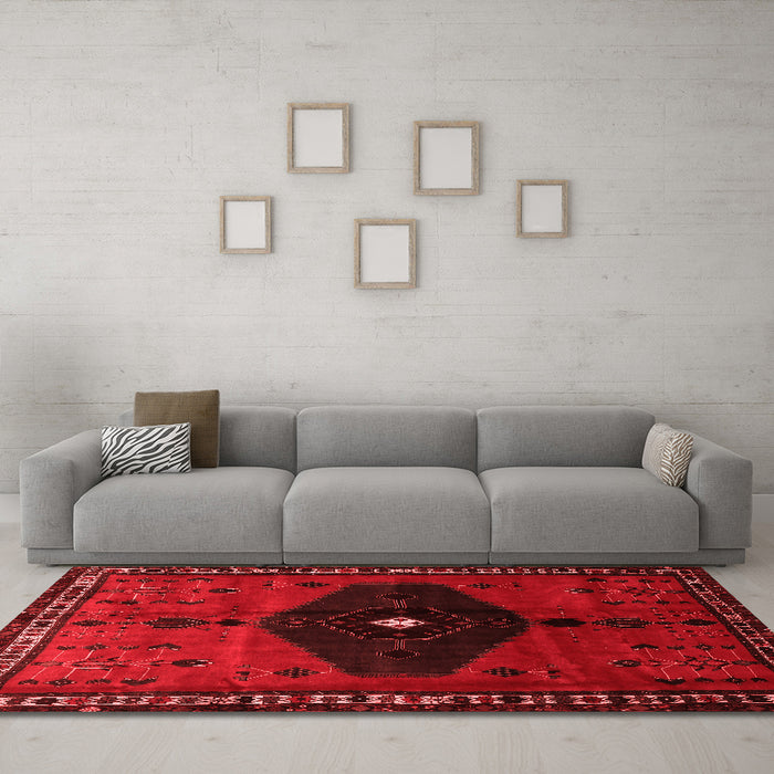 Traditional Red Washable Rugs