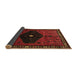 Sideview of Persian Brown Traditional Rug, tr637brn