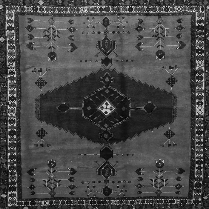 Serging Thickness of Persian Gray Traditional Rug, tr637gry
