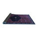 Sideview of Persian Blue Traditional Rug, tr637blu