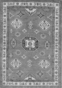 Geometric Gray Traditional Rug, tr638gry