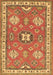 Geometric Brown Traditional Rug, tr638brn