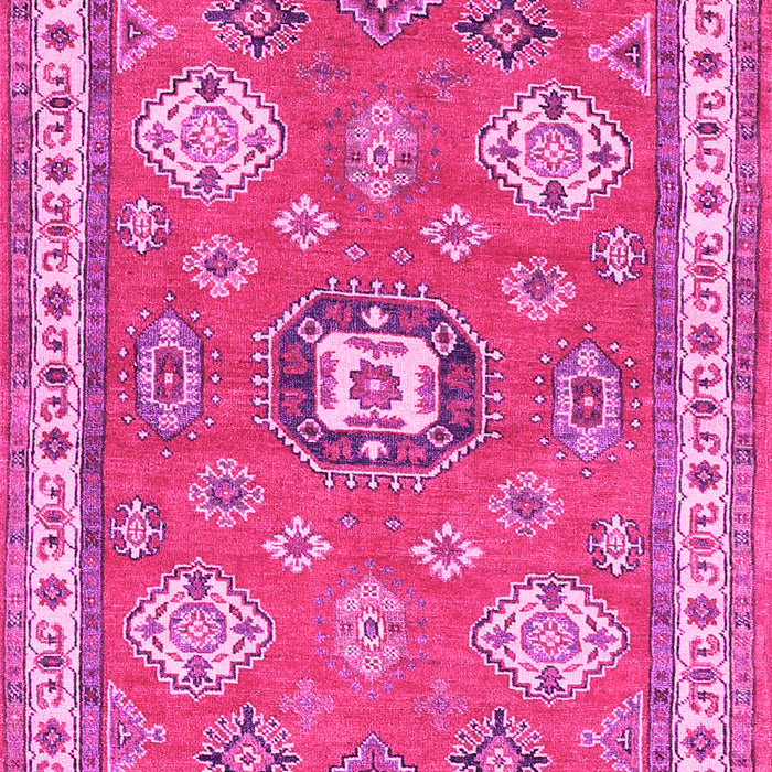 Machine Washable Geometric Pink Traditional Rug, wshtr638pnk