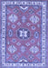 Geometric Blue Traditional Rug, tr638blu