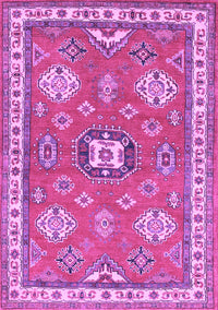 Geometric Purple Traditional Rug, tr638pur