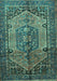 Persian Turquoise Traditional Rug, tr639turq