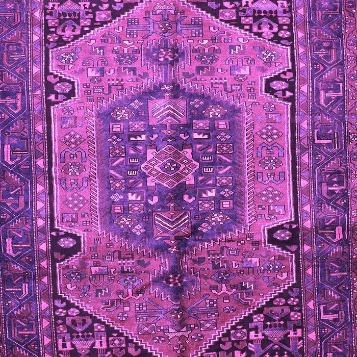 Machine Washable Persian Purple Traditional Area Rugs, wshtr639pur