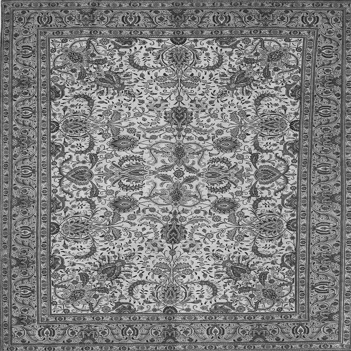 Serging Thickness of Persian Gray Traditional Rug, tr63gry