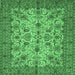 Square Persian Emerald Green Traditional Rug, tr63emgrn