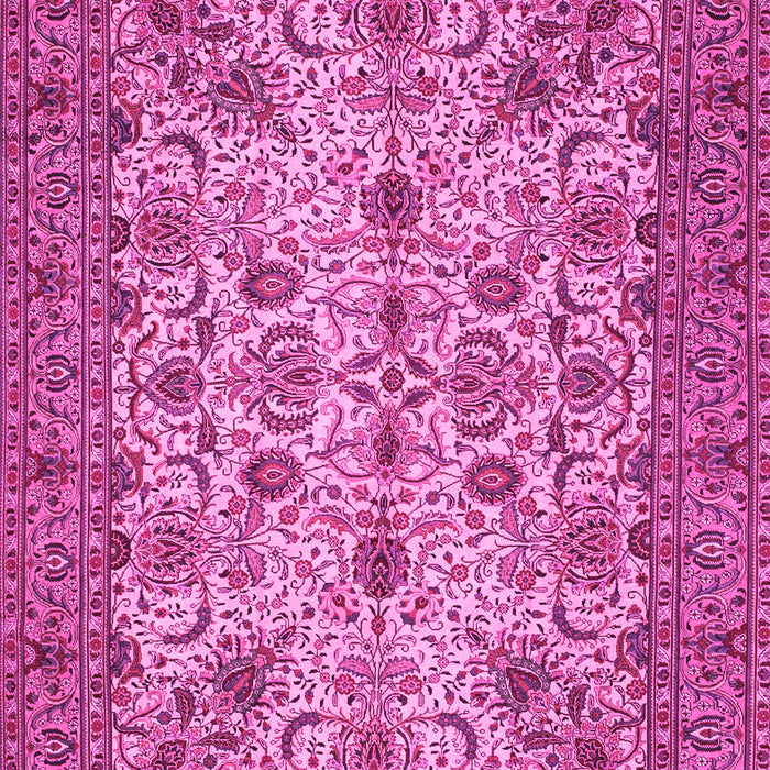 Machine Washable Persian Pink Traditional Rug, wshtr63pnk