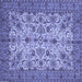 Square Persian Blue Traditional Rug, tr63blu