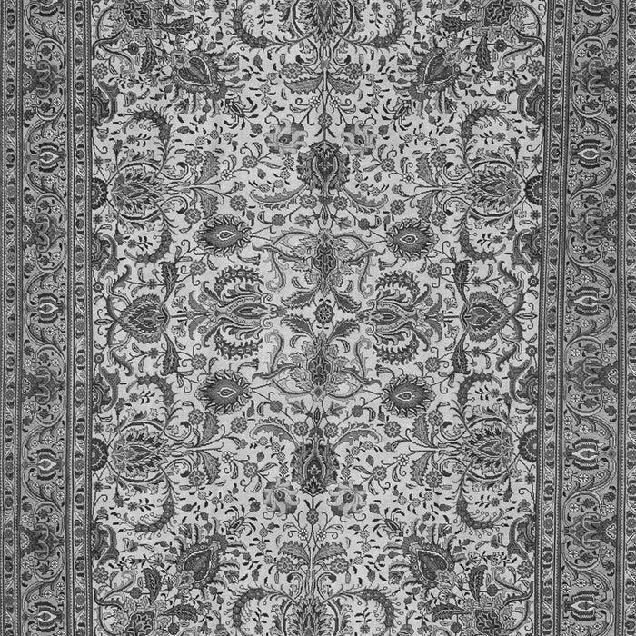 Serging Thickness of Machine Washable Persian Gray Traditional Rug, wshtr63gry