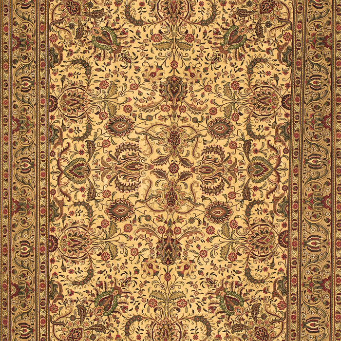 Machine Washable Persian Brown Traditional Rug, wshtr63brn