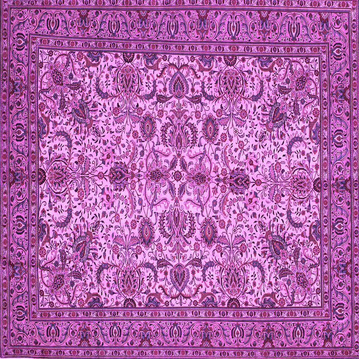 Square Persian Purple Traditional Rug, tr63pur