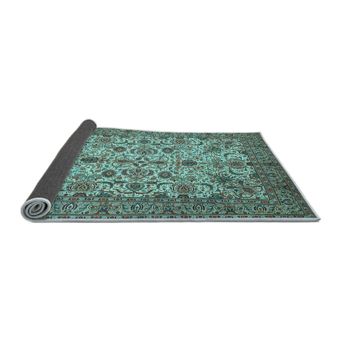Sideview of Persian Light Blue Traditional Rug, tr63lblu