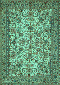 Persian Turquoise Traditional Rug, tr63turq