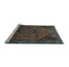 Sideview of Machine Washable Persian Light Blue Traditional Rug, wshtr640lblu