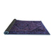 Sideview of Persian Blue Traditional Rug, tr640blu