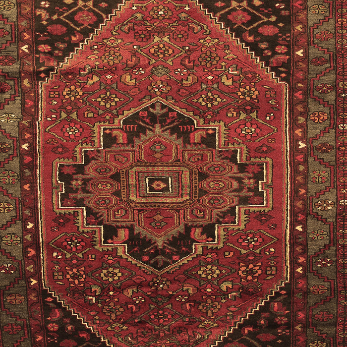 Machine Washable Persian Brown Traditional Rug, wshtr640brn