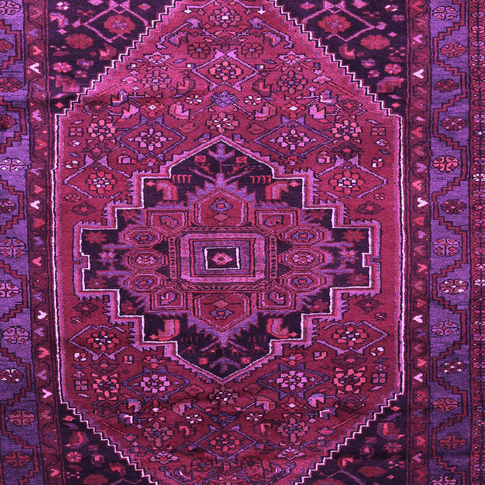 Machine Washable Persian Purple Traditional Area Rugs, wshtr640pur