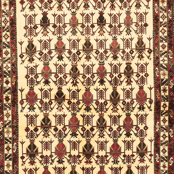 Machine Washable Persian Brown Traditional Rug, wshtr641brn