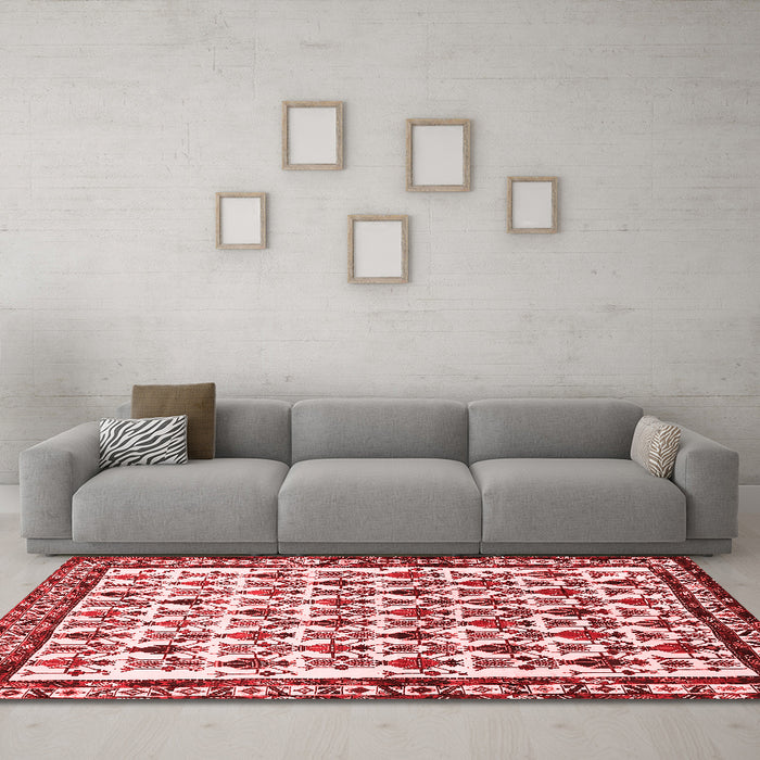 Traditional Red Washable Rugs