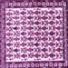 Square Persian Purple Traditional Rug, tr641pur