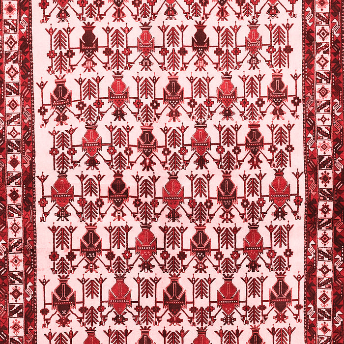 Machine Washable Persian Red Traditional Rug, wshtr641red