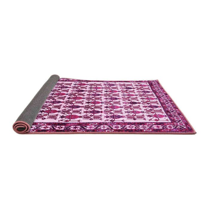 Sideview of Persian Pink Traditional Rug, tr641pnk