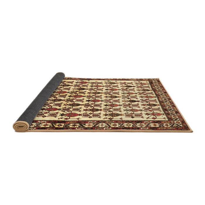 Sideview of Persian Brown Traditional Rug, tr641brn