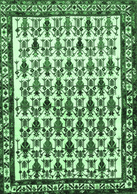 Persian Emerald Green Traditional Rug, tr641emgrn