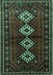 Persian Turquoise Traditional Rug, tr642turq