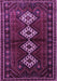 Machine Washable Persian Purple Traditional Area Rugs, wshtr642pur