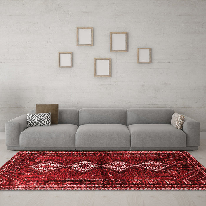 Traditional Red Washable Rugs