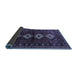 Sideview of Persian Blue Traditional Rug, tr642blu