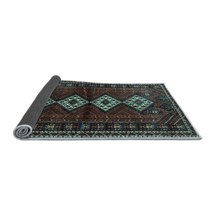 Sideview of Persian Light Blue Traditional Rug, tr642lblu
