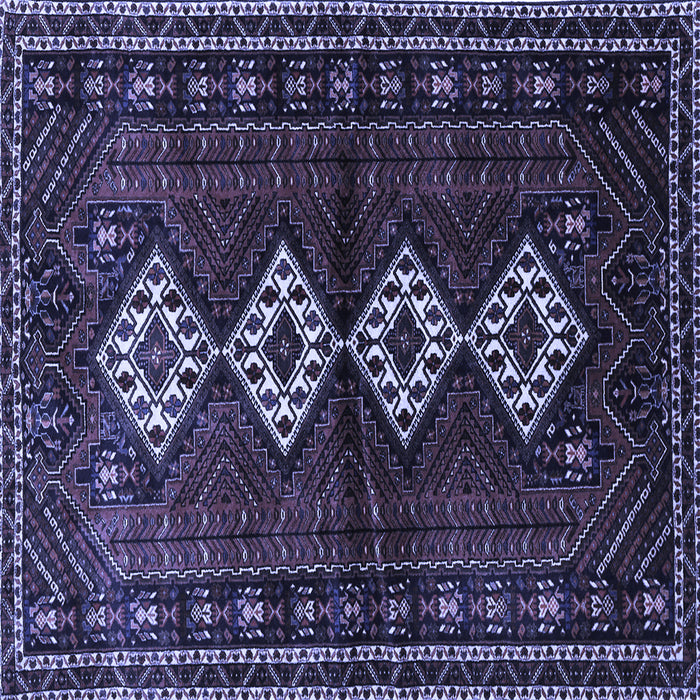 Square Persian Blue Traditional Rug, tr642blu