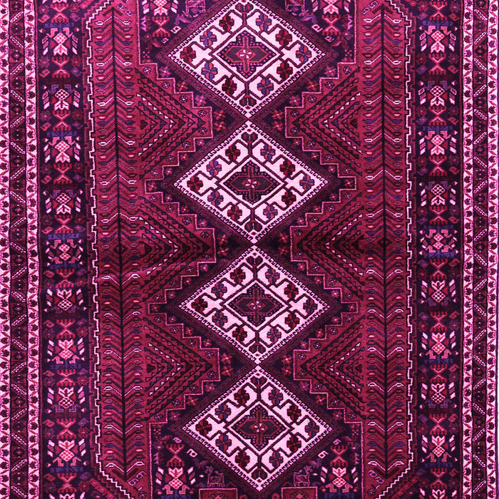 Machine Washable Persian Pink Traditional Rug, wshtr642pnk
