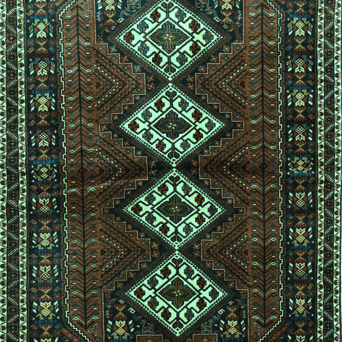 Machine Washable Persian Turquoise Traditional Area Rugs, wshtr642turq