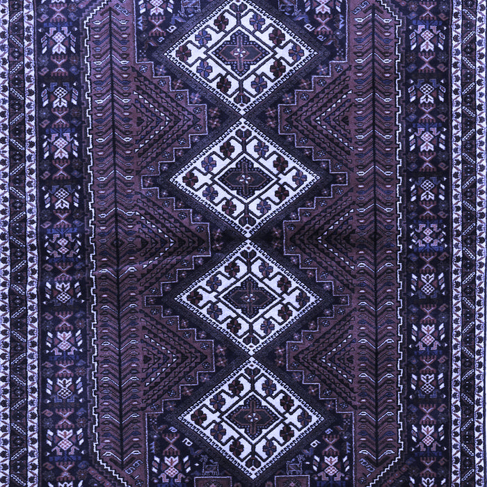 Machine Washable Persian Blue Traditional Rug, wshtr642blu