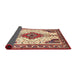 Sideview of Traditional Fire Brick Red Persian Rug, tr643