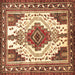 Square Machine Washable Persian Brown Traditional Rug, wshtr643brn