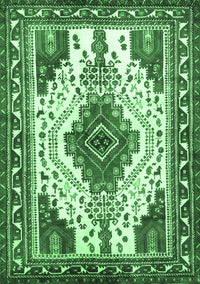 Persian Emerald Green Traditional Rug, tr643emgrn