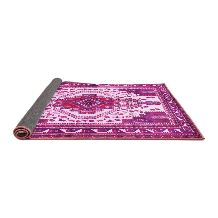 Sideview of Persian Pink Traditional Rug, tr643pnk