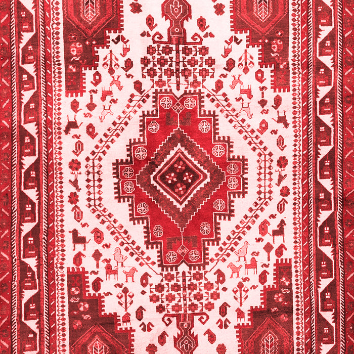 Machine Washable Persian Red Traditional Rug, wshtr643red